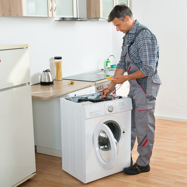 can you walk me through the steps of troubleshooting my washer issue in Rockville MN